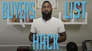 Wholesaling Real Estate | Buyers List Hack