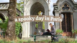 A spooky Parisian reading vlog  book shopping & visiting the most famous cemetery in the world