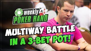 Multi-way Battle of Marginal Hands in a 3-Bet Pot!