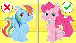  BABY PETS  Kira Dresses up as Pink Pony | Cartoons for Children