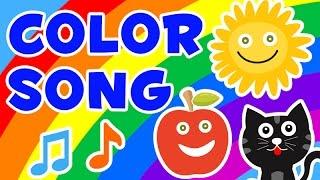 Color Song - Nursery Rhymes For Kids (Red, Yellow, Pink, Green) | Captain English Songs