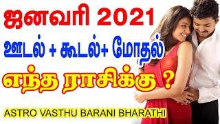 ஜனவரி 2021 ஊடல்+கூடல்+மோதல் எந்த ராசிக்கு ? | ASTRO VASTHU BARANI BHARATHI | Barani Astro world