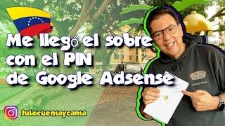 sobre con pin de google adsense si llega en Venezuela