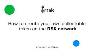 How to create your own collectable token on the RSK network final