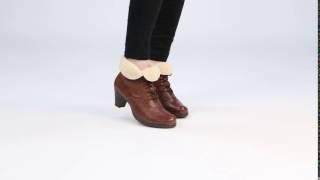 GABOR Cosmic Copper Womens Leather Lace Up Boots