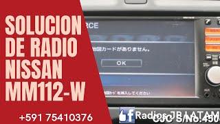 SOLUCION DE RADIO JAPONESA NISSAN MM112-W