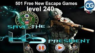 [Walkthrough] 501 Free New Escape Games level 240 - Save the us president - Complete Game