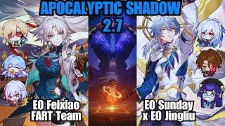 E0 Feixiao FART Team & E0 Sunday x E0 Jingliu HSR Apocalyptic Shadow 2.7 | Honkai: Star Rail 2.7