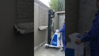 High efficiency plastering machine DERUTU wall smooth plaster #spraying #mortar