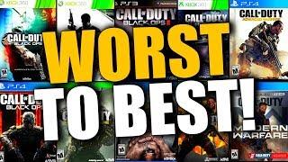 "WORST TO BEST" Ranking Every Call of Duty From the Past Decade!