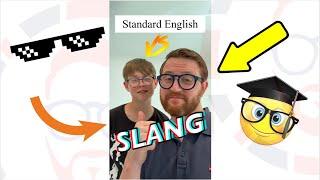 STANDARD English V SLANG!! #shorts