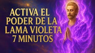 Activa el PODER de la LLAMA VIOLETA - TRANSMÚTALO  todo | Meditación de 7 Minutos 🪽