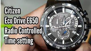 Citizen Eco Drive E650 Radio Controlled Time setting | Watch Repair Channel