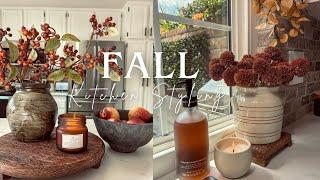 || DECORATE WITH ME || FALL KITCHEN STYLING || 2024 FALL STYLING ||