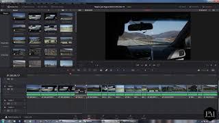 4  Знакомство с тайм лайном, экспорт материалов на тайм-лайн Davinci Resolve 15