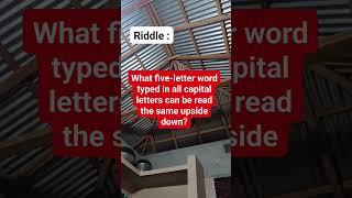 Riddle : #brainteaser #puzzle #reels #riddle
