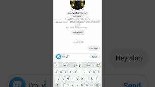 Direct messaging celebrities to see whether they reply or not ..