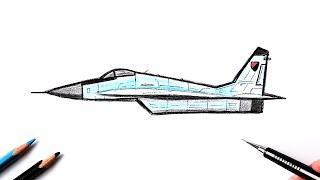 Как нарисовать Военный Самолёт