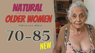 [4K] REAL Older Women over 70 to 85  | Dresses Outfit for NATURAL Old Woman | EMMA FASHION