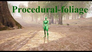 Unreal Engine 5.1.1  Procedural Foliage