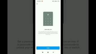 How to set password in imo | imo passcode lock settings #shorts #youtubeshorts #trending