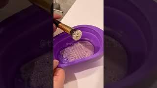 Bu viral olur‍️ #shorts #makeupbrushcleaning #makeupbrushcleaner