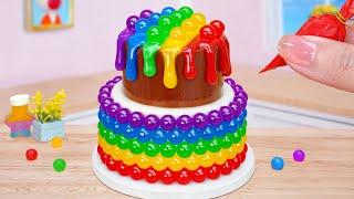 Rainbow Chocolate Cake RecipeColorful Miniature Chocolate Cake Decorating IdeasMini Cakes