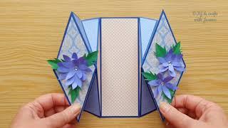 Поделки из бумаги своими руками/Необычная открытка/Pop Up Card Tutorial/Handmade card /