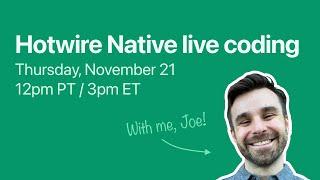 Hotwire Native live coding