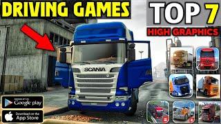 Top 7 Best Truck Driving Games For Android Ios | Truck Simulator For Android 2024।Best Offline Games