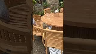 teak garden furniture round teak 180table chairs and benches https://teakgardenfurnitureoutlet.co.uk