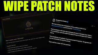 ESCAPE FROM TARKOV PATCH NOTES 0.16.0 | WIPE + FLEA CHANGES