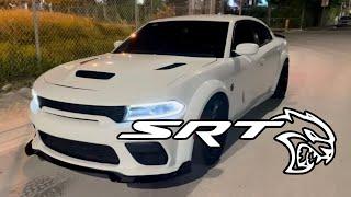 HELLCAT CUTTING UP AT 1AM IN MIAMI POV 150MPH