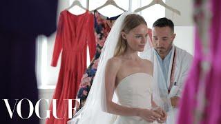 Kate Bosworth Sees Her Oscar de la Renta Wedding Dress for the Very First Time - Vogue Weddings
