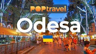 Walking in ODESA / Ukraine - Evening Tour in the Centre - 4K 60fps (UHD)