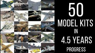 My Collection of scale model kits - first 50 builds