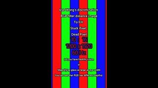 15min【1200x1920＿60Hz】Stuck pixel dead pixel FIX by Wong's discrimination RGB filter distance image