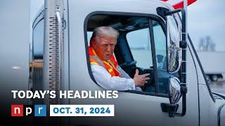 Trump Climbs Into A Garbage Truck In Wisconsin | NPR News Now