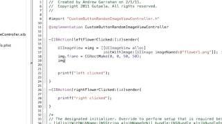 1.3.2 Custom UIButtons & Random Number PART2 - xcode interface builder iphone sdk