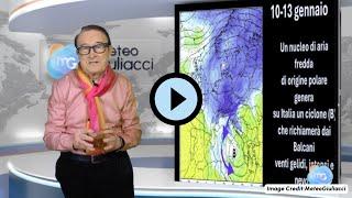 Meteo fino16 gennaio. Il freddo polare più intenso da inizio inverno