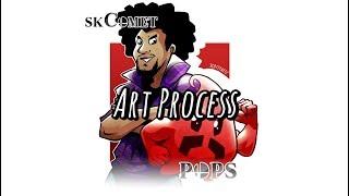 SkComet+Pops Art Process