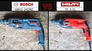 สว่านโรตารี่ BOSCH GBH2-24DRE vs. HILTI TE 3-CL เจาะพื้นคอนกรีต