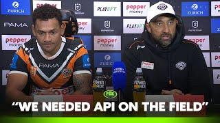 Benji refuses comment on young hooker's future | Wests Tigers Press Conference | Fox League