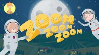 ZOOM ZOOM ZOOM WE'RE GOING TO THE MOON!- ENGLISH SONG & NURSERY RHYMES FOR KIDS