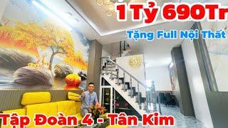  Ngôi Nhà Quá Rẻ - Đúng 1 Tỷ 690Tr - Tặng Full Nội Thất - Tập Đoàn 4 - Tân Kim - Về Sài Gòn Rất Gần