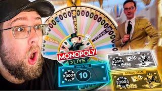 MY BIGGEST BETS ON MONOPOLY LIVE GAME SHOW!