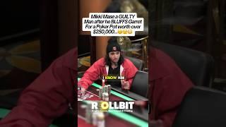 Mikki BLUFFS $250,000#money #gamble #gambling #mikkimase #cash #jackpot #poker #vegas #lasvgeas