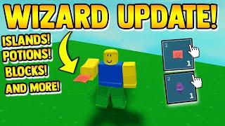 *NEW* WIZARD UPDATE!!(new island) | Roblox Skyblock/Islands