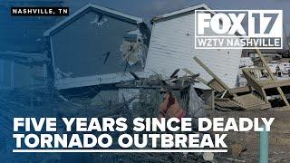 Five years since deadly tornadoes devastated Middle Tennessee communities