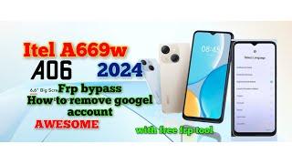 ITEL A669W frp bypass/How to remove googel account from Itel A06/Itel Awesome frp rest solved #tech